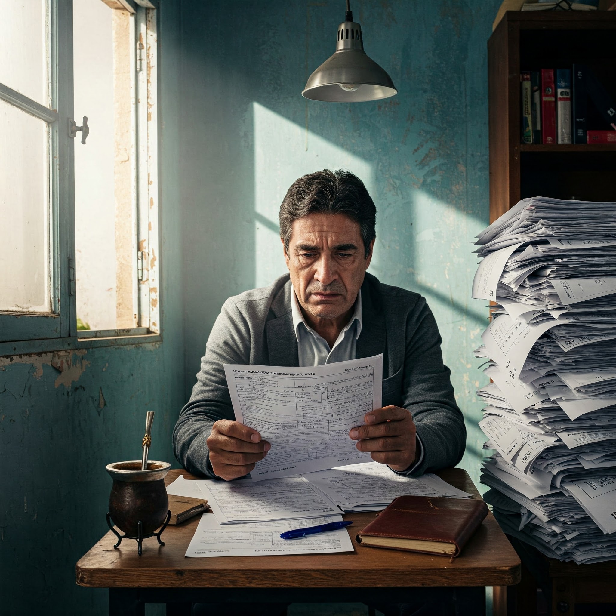 Representa la complejidad del debate sobre el Impuesto a las Ganancias en Argentina, enfocándose en la situación de los autónomos y las pymes