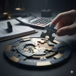 Mano resolviendo rompecabezas financiero, simbolizando los aportes Obra Social jornada parcial en Argentina.