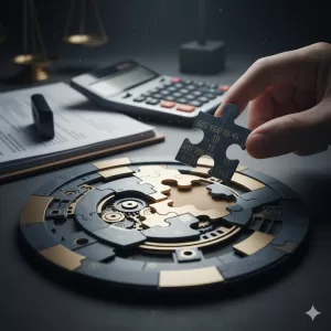 Mano resolviendo rompecabezas financiero, simbolizando los aportes Obra Social jornada parcial en Argentina.